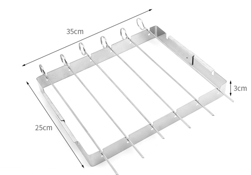 Portable Stainless Steel Skewer Kit