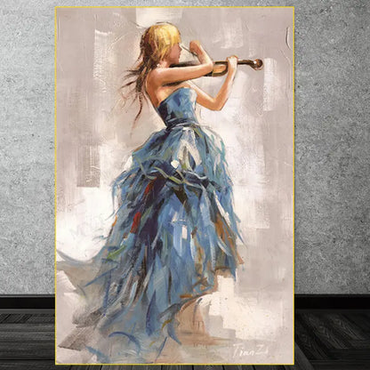 Modern Violin Wall Art