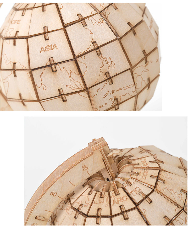 DIY Wooden Globe Ornament