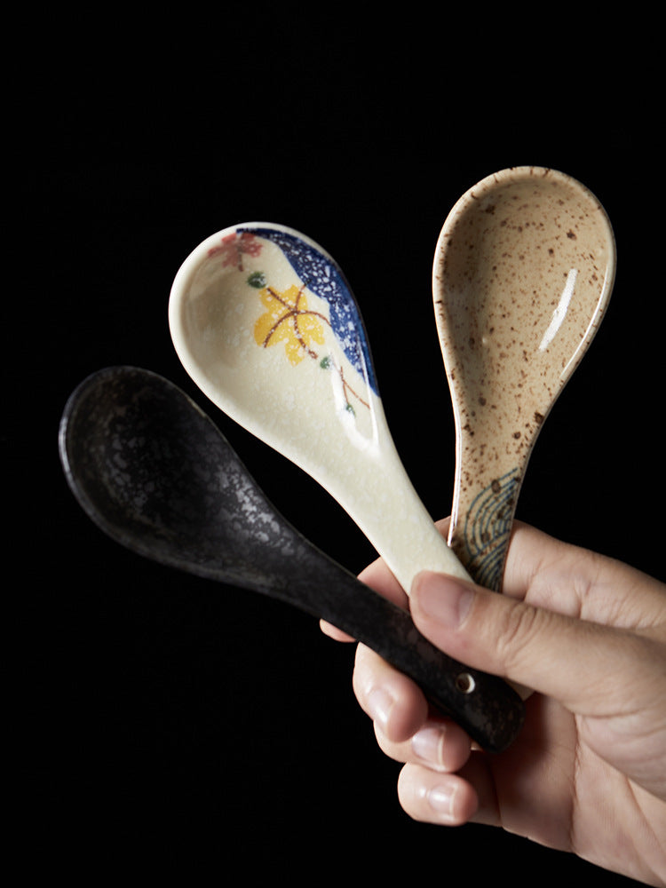 Hand-Painted Ceramic Spoon