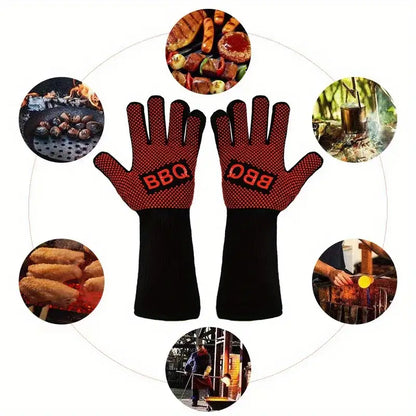 High-Temperature Resistant BBQ Gloves