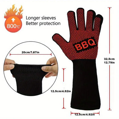 High-Temperature Resistant BBQ Gloves