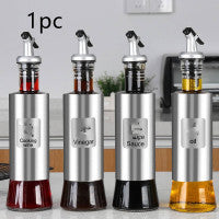 Japanese Stainless Steel Glass Oil Bottle