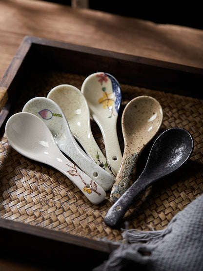 Hand-Painted Ceramic Spoon