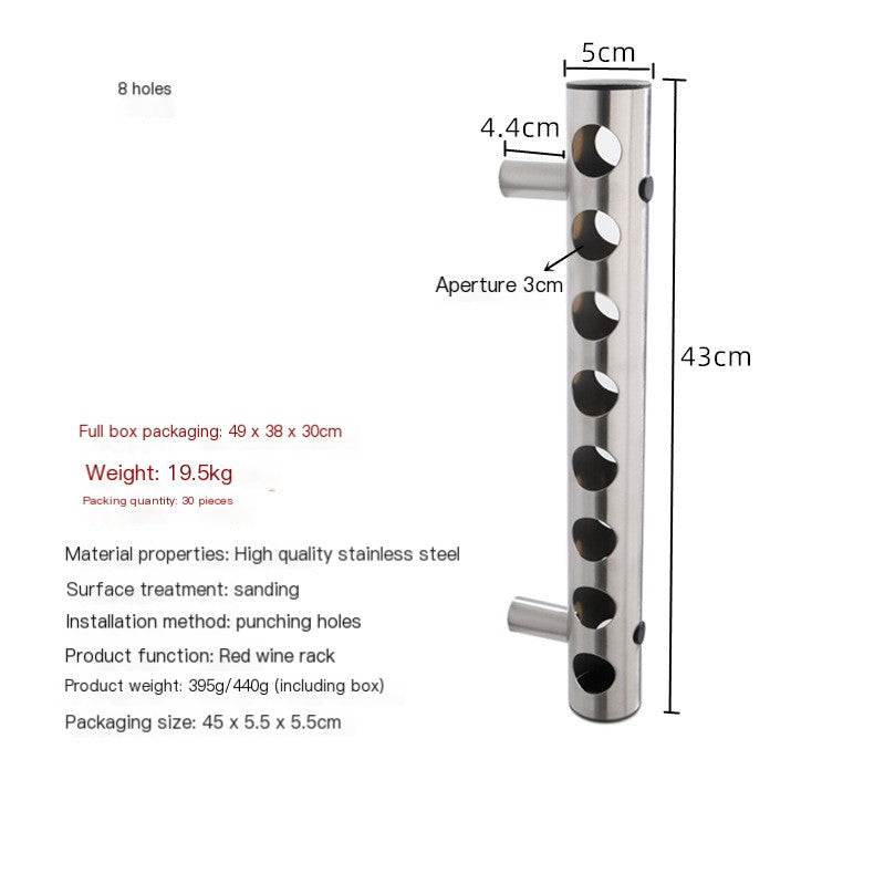 Cross-border Stainless Steel Wine Rack