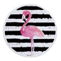 Flamingo Round Beach Towel (Eco-Friendly)