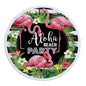 Flamingo Round Beach Towel (Eco-Friendly)